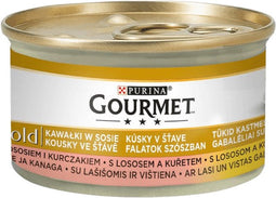 PURINA Gourmet Gold Zalm met kip in saus - nat kattenvoer - 85g