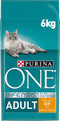 Purina ONE Adult - Kattenvoer Droogvoer - Kip & Volkoren Granen - 6 kg