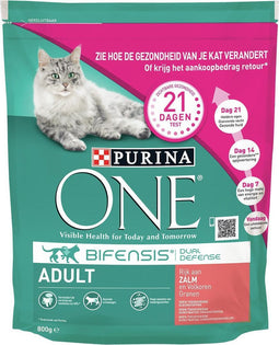 Purina ONE Adult Zalm - Volkoren Granen 800 gr