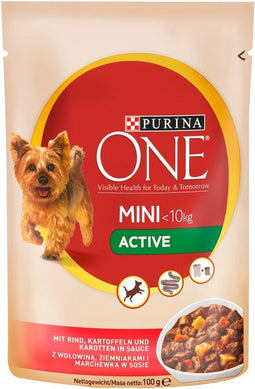 PURINA ONE Honden Natvoer, Mini, Actief, 100 g