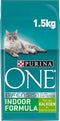 PURINA® ONE Indoor Rijk aan Kalkoen & Volkoren Granen brokjes 1,5 kg