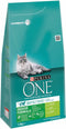 PURINA® ONE Indoor Rijk aan Kalkoen & Volkoren Granen brokjes 1,5 kg