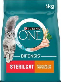 Purina ONE Sterilcat - Kattenvoer Droogvoer - Kip & Tarwe - 6 kg