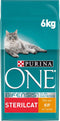 Purina ONE Sterilcat - Kattenvoer Droogvoer - Kip & Tarwe - 6 kg