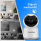 PuroTech® 4K Pro Beveiligingscamera binnen - Huisdiercamera met app - Petcam - Hondencamera - Met WiFi APP - Volgt beweging en geluidsdetectie - Indoor Camera - Wit