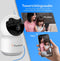 PuroTech® 4K Pro Beveiligingscamera binnen - Huisdiercamera met app - Petcam - Hondencamera - Met WiFi APP - Volgt beweging en geluidsdetectie - Indoor Camera - Wit