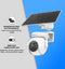 PuroTech IP Beveilingscamera - Buitencamera met Nachtzicht - Buitencamera Met Zonnepaneel - Solar - Op Zonne Energie - Draadloos - Draaibaar en kantelbaar - Wifi Smart Waterproof IP66 - 1080P HD - Nachtzicht - Met Recorder - Dome IP Camera