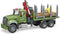 BRUDER MACK Granite Timber truck with 3 trunks, 4 jaar, ABS kunststof, Meerkleurig