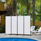 Angel Living Kamerscherm 4 Panelen - 224 x 182 cm - Inklapbaar - Wit
