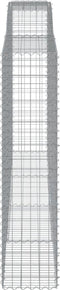 vidaXL - Schanskorven - 4 - st - gewelfd - 400x50x200/220 - cm - ijzer
