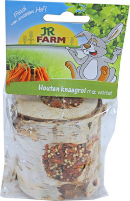 Jr Farm Knaagrol Hout - Ruwvoer - Wortel 150 g