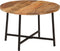 vidaXL - Salontafel - 54x54x35 - cm - massief - mangohout - en - ijzer