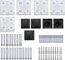 vidaXL - Schuttingpanelenset - 699x186 - cm - HKC - zwart