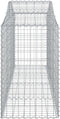 vidaXL - Schanskorven - 3 - st - gewelfd - 200x50x80/100 - cm - gegalvaniseerd - ijzer