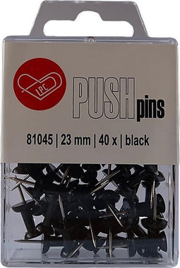 Push pins LPC 40stuks zwart