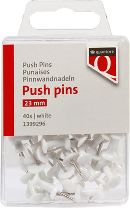 Push pins Quantore wit 40 stuks