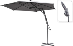 Push-up zweefparasol - Ø300cm - grijs