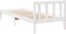 vidaXL - Bedframe - extra - lang - zonder - matras - grenenhout - wit - 100x210 - cm