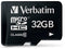 Verbatim microSDHC 32GB - Geheugenkaart Class 10 - 10MB/s schrijfsnelheid - 45MB/s leessnelheid