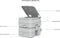 SeaFlo Portable toilet - chemisch toilet 20 liter - lichtgewicht en compact - lichtgrijs