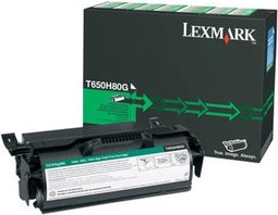 Lexmark T650H80G - Toner zwart - Origineel - Printcapaciteit 25000 (1 stuk)