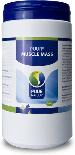 Puur muscle mass (spieropbouw) hond & kat - 500 GR