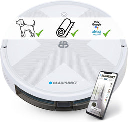 Blaupunkt Bluebot XVAC - Robotstofzuiger met Laadstation - Dweilfunctie optioneel - Cosmic Black