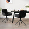 vidaXL - Eetkamerstoelen - draaibaar - 2 - st - fluweel - zwart