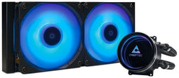 Chieftec Iceberg 240 - CPU-koeler - 240 mm waterkoelradiator met ARGB/PWM-ventilatoren - Zwart