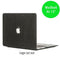Lunso Geschikt voor MacBook Air 13 inch (2010-2017) cover hoes - case - glitter zwart