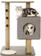 Jack and Vanilla Kattenmeubel Molly 56x56x80 cm grijs