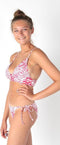 Barts Galia Bralette - Gevoerde triangel bikini top - Zebraprint - Roze