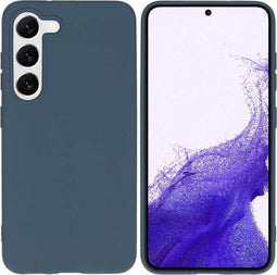 iMoshion Hoesje Geschikt voor Samsung Galaxy S23 Hoesje Siliconen - iMoshion Color Backcover - Donkerblauw