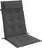 vidaXL - Stoelkussens - 4 - st - hoge - rug - oxford - stof - antracietkleurig