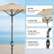 Angel Living Balkonparasol - Halfrond - 265 x 132 cm - UV-bestendig - Beige