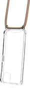 Mobiparts Galaxy A22 5G (2021) - Lanyard Case - Verstelbaar koord - Nude (beige)