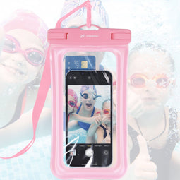 iMoshion universeel waterdicht telefoonhoesje - waterdichte telefoonhoesjes - Onderwater hoesje telefoon Roze - geschikt voor alle Smartphones