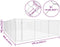 vidaXL - Hondenkennel - voor - buiten - 950x570x185 - cm - gegalvaniseerd - staal