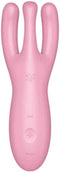 Satisfyer, vibrator, oplegvibrator, 'Treesome 4', 14 cm, met app, 3 motoren, voor stimulatie van clitoris en schaamlippen