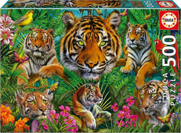 Puzzel Educa Tiger jungle 500 Onderdelen