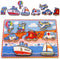 Puzzel Voertuigen - Simply for Kids - Houten Vormenpuzzel met 8 Dikke Stukken