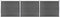 vidaXL - Schuttingpanelenset - 526x146 - cm - HKC - zwart