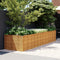 vidaXL - Plantenbak - verhoogd - 386x100x69 - cm - cortenstaal