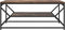 vidaXL - Koffietafel - met - Plank - in - Gerookt - Eiken - 90x50x40 - cm - Gelaagd - Hout