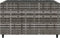 vidaXL Salontafel tuin vierkant 50x50x30 cm poly rattan grijs