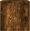 vidaXL - Nachtkastje - 40x30x30 - cm - bewerkt - hout - gerookt - eikenkleurig