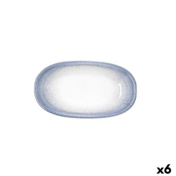 Bidasoa Lea - Snackdienblad - Stapelbaar Geschikt voor afwasmachine en magnetron - Wit (6 Stuks)