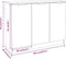 vidaXL - Dressoir - 90,5x30x70 - cm - bewerkt - hout - sonoma - eikenkleurig