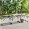 Aluminium Vouwtafel - 3 stuks - Multifunctioneel - Zwart (3 stuks)