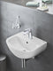 GROHE Bau - Wastafel 1 kraangat met overloop 45.3x35.4cm - Alpine Wit